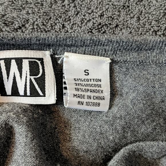 EUC WR Gray Ruffle Open Cardigan - Picture 5 of 5